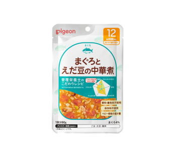ピジョン 管理栄養士のこだわりレシピ まぐろとえだ豆の中華煮 80g 12ヶ月頃~【軽減税率対象商品】