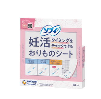 ユニ・チャーム ソフィ 妊活タイミングをチェックできるおりものシート 10枚入り×1個 妊活 ソフィアプリで使うタイミングもわかる