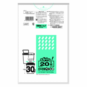 【売り切り処分価格】日本サニパック おトクなゴミ袋 ペール用 30L 白半透明 20枚入 【売り切り処分価格】日本サニパック おトクなゴミ袋 ペール用 30L 白半透明 20枚入