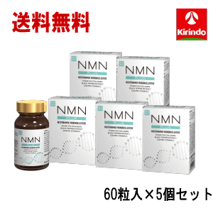 楽天ドラッグキリン楽天市場店5個セット 送料無料 健美舎 NMN+（PULS） 60粒×5個 話題のエイジングケアサプリ NMN（β-ニコチンアミドモノヌクレオチド）