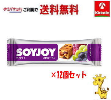 ゆうパケットで送料無料 12個セット 大塚製薬 ソイジョイ 3種のレーズン 30g×12個 軽減税率対象商品