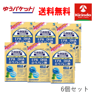 ゆうパケットで送料無料 6個セット 小林製薬の栄養補助食品(サプリメント) DHA EPA α-リノ ...