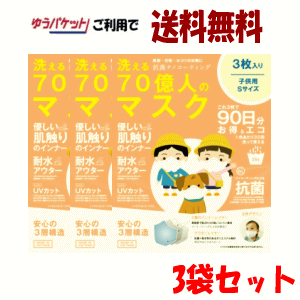 洗える70億人のマスク ワイティーエス 子供用 Sサイズ 衛生マスク