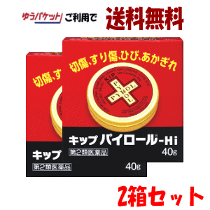 【ゆうパケットで送料無料】【2個セット】【第2類医薬品】キップ薬品 キップパイロール HI 40g×2個セット 常備薬 殺菌消毒 皮膚保護 軟膏 非ステロイド 酸化亜鉛配合