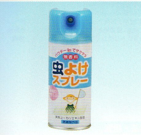 内容量：180ml【製品特徴】■お肌にやさしい天然ユーカリエキスを配合。■超微粒子のパウダーインタイプなので、スプレーをした後のべとつきが無く、サラサラの使用感です。■効　能・効　果 ・蚊の成虫、ノミ、イエダニ、ブユ・トコジラミ（ナンキンムシ）・サシバエの成虫の忌避■使用方法 ・使用前に缶をよく振って、腕・足などには、約15cmの距離からスプレーし、顔・首筋には、手のひらにスプレーして、お肌にぬってください。【用法・用量についての注意】1.小児に使用させる場合には、保護者の指導監督のもとに使用させてください。2.目に入らないように注意してください。※万一目に入った場合には、すぐに水またはぬるま湯で洗い、直ちに眼科医の診察を受けてください。■成　分◆有効成分ディート 原液換算:10(W/W)%(0.0825g/ml) ◆その他の成分無水エタノール、ユーカリ油、LPG、他4成分 【使用上の注意】・目の周囲や粘膜、傷口にはスプレーしないでください。・同じ皮膚面に3秒以上スプレーしないでください。・噴射気体を直接吸入しないでください。・肌にかぶれなどの異常が生じた場合は、使用を中止してください。・プラスチック製品にはかからないようにしてください。・直射日光(車の中等)や火気を避け、子供の手の届かない涼しい所に保管してください。・缶のさびを防ぐために、水回りや湿気の多い場所には置かないで下さい。・捨てるときは、火気のない屋外でボタンを押し、噴射音が消えるまでガスを抜いてください。【お問い合わせ先】こちらの商品につきましての質問や相談につきましては、当店（ドラッグピュア）または下記へお願いします。ライオンケミカル株式会社TEL:0737-82-3211 広告文責：株式会社ドラッグピュア作成：NM,201703SN神戸市北区鈴蘭台北町1丁目1-11-103TEL:0120-093-849製造・販売元：ライオンケミカル株式会社区分：医薬部外品・日本製■ 関連商品殺虫剤虫さされ