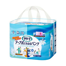 ※商品画像と実際の商品パッケージが異なります。発送までに3〜4日かかります。これ1枚で、パンツにもテープ式にもなる2wayタイプのパンツ。寝たまま交換できるので、体調の不安定な方や、退院後のリハビリを頑張る方におすすめです。銀(Ag)の効果で、ニオイを防ぎ、「さらさら通気性シート」でおむつ内の湿気を外に逃がします。ロング吸収体で安心の吸収量6回分。内　容　量：14枚M〜Lサイズ：ウエスト65cm〜95cm【お問い合わせ先】こちらの商品につきましての質問や相談につきましては、当店（ドラッグピュア）または下記へお願いします。花王株式会社「生活者コミュニケーションセンター」電　　話：03-5630-5010受付時間：9：00〜17：00(土、日、祝日を除く)広告文責：株式会社ドラッグピュア作　　成：201006yf神戸市北区鈴蘭台北町1丁目1-11-103TEL:0120-093-849製造販売者：花王株式会社〒131-8501 東京都墨田区文花2-1-3区分：日本製・衛生用品■ 関連商品花王お取り扱い商品肌への優しさを考えたキュレルシリーズアジエンスシリーズアトリックスシリーズ8×4（エイトフォー）シリーズエッセンシャルシリーズエモリカシリーズ8020歯の健康。クリアクリーンシリーズヘアスプレー。ケープシリーズ育毛！サクセスシリーズおしりを清潔に。サニーナシリーズ年齢髪の根元に。セグレタシリーズ爽快入浴剤。バブシリーズニベアシリーズ女性の素肌に。ビオレシリーズ赤ちゃんから大人の素肌に。ビオレUシリーズ口内環境を考えた。ピュオーラシリーズ石鹸。ピュアホイップシリーズホワイトシリーズメリットシリーズヘアデザイン。リーゼシリーズブローネ育毛シリーズふんわり泡ヘアカラー。プリティアシリーズつややかヘアカラー。ブローネシリーズほっとな癒し。めぐりズムシリーズロリエシリーズ軽い尿モレ。毎日快適・安心。フリーデイシリーズ軽い尿モレ。スポーツ・おでかけに。吸水セーフティシリーズ大人のオムツ。リリーフシリーズ