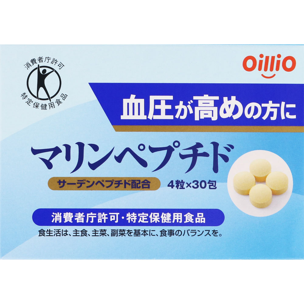 【本日楽天ポイント5倍相当】日清オイリオグループ株式会社　マリンペプチド　4粒×30包（特定保健用食品）【RCP】【北海道・沖縄は別途送料必要】