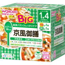 【商品説明】・ 大満足のたっぷりサイズ(京風雑炊130g+豆腐と野菜の京風煮80g)・ 主食とおかずの組み合わせで食事のバランスをしっかりケア・ 具の野菜は国産野菜100％・ そのままでもおいしい。レンジもOK・ レンジの温めが簡単。ラップ、皿いらず・ スプーン1本付きでおでかけにも便利・ 1歳4か月頃から【召し上がり方】・ 調理済みですので、温めずにそのまま召し上がれます。＜お湯で温める場合＞・ ふたシールを開けずに容器ごとお湯の中に2〜3分つけて温めてください。＜電子レンジで温める場合＞(1)容器のふたシールを完全に取り除いてください。(2)500〜600Wで加熱してください。(600Wを超えての使用はしないでください。)※加熱時間の目安は約20秒です。加熱のしすぎにご注意ください。オート(自動)ボタンでの加熱はしないでください。【セット詳細】・ 京風雑炊(130g×1コ入)・ 豆腐と野菜の京風煮 (80g×1コ入)【原材料】・ 京風雑炊・・・精白米(国産)、野菜(だいこん、にんじん、はくさい)、かつお昆布だし、たら、しょうゆ(小麦を含む)、砂糖、まいたけ、たいエキス、米酢、食塩、増粘剤(加工でん粉)・ 豆腐と野菜の京風煮 ・・・野菜(にんじん、だいこん、さやいんげん)、豆腐、かつお昆布だし、たいすり身(たい、砂糖)、砂糖、しょうゆ(小麦を含む)、植物油脂、しいたけ、米酢、食塩、わかめ、増粘剤(加工でん粉)、豆腐用凝固剤【アレルギー物質】・ 小麦【栄養成分】1食あたり☆京風雑炊・ エネルギー・・・96kcaL・ たんぱく質・・・2.3g・ 脂質・・・0.4g・ 炭水化物・・・20.8g・ ナトリウム・・・260mg☆豆腐と野菜の京風煮 ・ エネルギー・・・34kcaL・ たんぱく質・・・1.2g・ 脂質・・・1.1g・ 炭水化物・・・4.9g・ ナトリウム・・・168mg【注意事項】・ 加熱のしすぎによる中身の飛びはねや、やけどを避けるため、必ず加熱方法を守ってください。・ 加熱後はかき混ぜて、温度を確認してからあげてください。・ 加熱不足の場合は様子を見ながら追加加熱してください。・ 電子レンジの機種により温まり方が異なることがあります。・ 湯せんする際は、火にかけて沸騰させながら温めないでください。・ 食べ残しや作りおきはあげないでください。・ 月齢は目安です。あせらずに段階的にすすめましょう。・ 離乳のすすめ方については、専門家にご相談ください。・ スプーンはお子さまに持たせないでください。・ スプーンは使い捨てです。・ 気温の低いところに保管すると内容物が白くなることや固まることがありますが、品質には問題ありません。・ 直射日光を避け、常温で保存してください。【お問い合わせ先】こちらの商品につきましての質問や相談につきましては、当店（ドラッグピュア）または下記へお願いします。製造販売：アサヒグループ食品株式会社　お客様相談室 住所： 東京都渋谷区恵比寿南2‐4‐1 TEL:0120-88-9283受付時間：9：00〜17：00（土・日・祝日を除く）広告文責：株式会社ドラッグピュア作成：201902KT住所：神戸市北区鈴蘭台北町1丁目1-11-103TEL:0120-093-849製造・販売：アサヒグループ食品株式会社区分：食品・日本製 ■ 関連商品グループ食品株式会社 和光堂　お取扱い商品離乳食 関連用品栄養マルシェ シリーズ