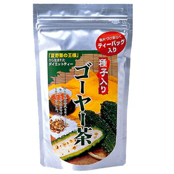 【本日楽天ポイント5倍相当】【送料無料】【沖縄直送】株式会社健食沖縄＜種子入り＞ゴーヤー茶（ティーバッグ）　1.5g×18包入(この商品は沖縄直送につき代引き不可です)【RCP】【■■】