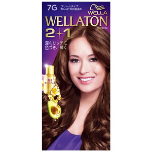 【医薬部外品】プロクター・アンド・ギャンブル・ジャパン株式会社(P&G) WELLATON 2+1(ウエラトーン ツープラスワン) クリームタイプ 7G(明るい暖かみのある栗色) 1セット【RCP】【北海道・沖縄は別途送料必要】