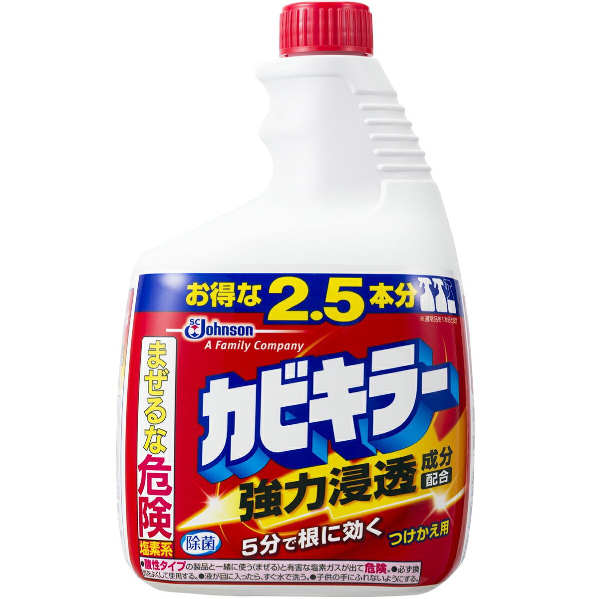 【本日楽天ポイント5倍相当】ジョンソン株式会社　カビキラー 特大サイズ つけかえ用 1kg(1000g)＜お得な2.5本分＞＜お風呂のカビ取り剤・おふろ洗剤＞(この商品は注文後のキャンセルができません)【北海道・沖縄は別途送料必要】