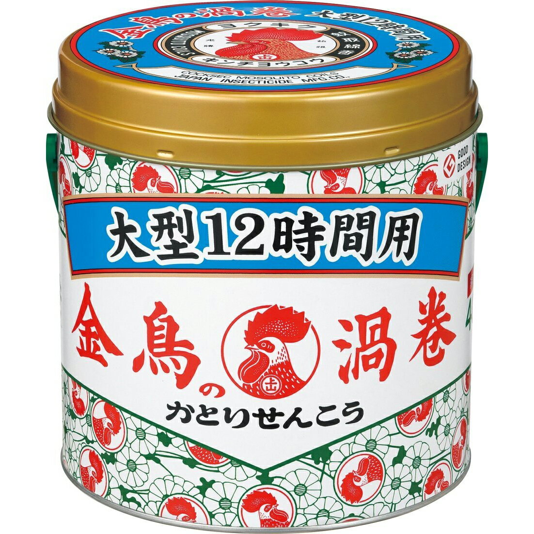 【本日楽天ポイント5倍相当】大日本除虫菊株式会社　KINCHO　金鳥の渦巻 大型 12時間用 40巻缶入【防除用医薬部外品】＜長時間タイプの蚊取り線香＞【北海道・沖縄は別途送料必要】