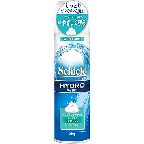 ■製品特徴剃る時も肌本来の水分を保ち、しっとりすべすべ肌に。2種類のヒアルロン酸(うるおい成分)配合。クリーミーな泡が肌をやさしくつつみこみ、シェービング時の肌を守ります。シック ハイドロ(カミソリ)とのご使用をお勧めします。■使用上の注意●傷・湿疹等、肌に異常がある時は使用しないで下さい。●使用中、赤み、かぶれ、かゆみ、刺激、色抜け(白斑等)や黒ずみ等の異常がでたら使用を中止し、皮膚科医に相談して下さい。●お子様の手の届かない所に保管して下さい。●品質保全の為、湿度の高い場所等の缶がサビやすい場所や、極端に高温または低温になる場所を避けて保管して下さい。●冬季の低温時では、特に内容物が混ざりにくく出にくい場合や泡になりにくい場合があります。●40度以下の温かいお湯で缶全体をあたためさらによく振りますと、出やすく泡になりやすくなります。※危険ですので、直火や熱湯では絶対にあたためないで下さい。■成分水、パルミチン酸、ステアリン酸、LPG、グリセリン、TEA、セテス‐20、ラウリル硫酸Na、コカミドDEA、水酸化K、PEG‐14M、ケイ酸Na、ポリクオタニウム‐7、ラウレス‐9、ヒアルロン酸ヒドロキシプロピルトリモニウム、加水分解ヒアルロン酸、香料【お問い合わせ先】こちらの商品につきましては、当店(ドラッグピュア）または下記へお願いします。シック・ジャパン株式会社TEL：03-5487-6801(代)広告文責：株式会社ドラッグピュア作成：201704SN神戸市北区鈴蘭台北町1丁目1-11-103TEL:0120-093-849製造販売：シック・ジャパン株式会社区分：スキンケア化粧品・タイ製 ■ 関連商品 シック　ハイドロシリーズシック・ジャパンお取扱い商品