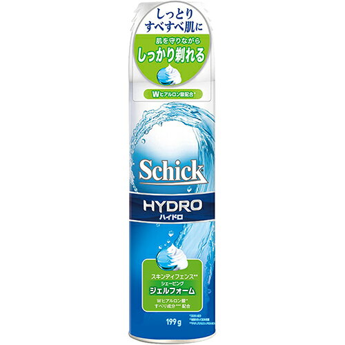 【本日楽天ポイント5倍相当】【送料無料】シック・ジャパン株式会社　Schick(シック)　ハイドロ スキンディフェンス シェービングジェルフォーム 199g＜しっかり深剃りにゲルムースタイプ＞【ドラッグピュア楽天市場店】【△】【▲2】 1