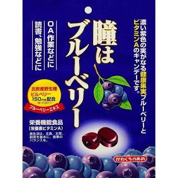 【本日楽天ポイント5倍相当】川口製菓株式会社　瞳はブルーベリー 100g×10袋セット【栄養機能食品(β-カロチン)】＜キャンディー＞【ドラッグピュア楽天市場店】【北海道・沖縄は別途送料必要】