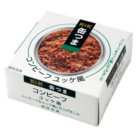 国分株式会社 K&K 缶つま コンビーフ ユッケ風 80g入×6缶セット【RCP】【北海道・沖縄は別途送料必要】