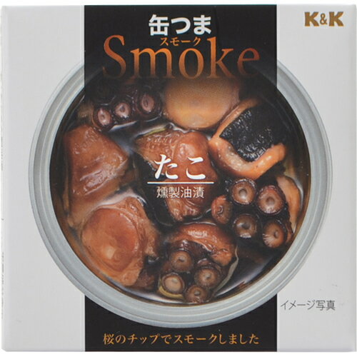 国分株式会社 K&K 缶つまスモーク たこ 50g入×6缶セット【RCP】【北海道・沖縄は別途送料必要】