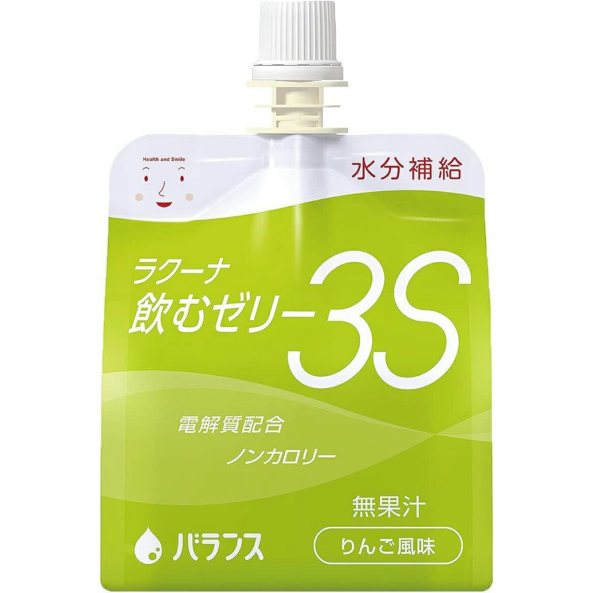 【本日楽天ポイント5倍相当】【送料無料】バランス株式会社 ラクーナ飲むゼリー3S 水分補給ゼリー りんご風味 150g 30袋 3個セット