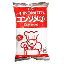 ■製品特徴 ・じっくり煮込んだ肉と野菜のコクが活きたバランスの良いコンソメです。 ・経済的にすぐれており、和・洋・中のあらゆる料理の下味付け、かくし味、仕上げにお使いいただけます。 ・そのまま溶かしてスープとしてもご活用いただけます。 ■使用方法 中身18gを1Lの熱湯で溶き、煮立てます。 28Lの熱湯でよく溶き、煮立てます。 ■用途 コンソメスープのほか、各種料理の調味料等 ■品名 乾燥スープ（コンソメ） ■原材料 食塩、砂糖、乳糖、食用油脂、しょうゆ、チキンエキス、酵母エキス、香辛料、野菜エキス、調味料（アミノ酸等）、カラメル色素、酸味料、（小麦を原材料の一部に含む） ■内容量 500g（1人分150mlで186人分） ■賞味期限 12ヶ月 ■保存方法 常温にて保存してください ■栄養成分（製品100g当たり） エネルギー(Kcal):220 たんぱく質(g):7.8 脂質(g):2.5 炭水化物(g):41.6 食塩相当量(g):45.8 ナトリウム(mg):18000 ■アレルギー物質 小麦、乳成分、大豆、鶏肉 ■お問い合わせ先 本製品についてのお問い合わせは、当店（ドラッグピュア）または下記へお願い申し上げます。 製造販売：味の素株式会社 〒104-8315 東京都中央区京橋1-15-1 アマシオビル TEL：0120-68-8181 広告文責：株式会社ドラッグピュア 作成：201802ok 神戸市北区鈴蘭台北町1丁目1-11-103 TEL:0120-093-849 製造販売：味の素株式会社 区分：食品・日本製 ■関連商品 味の素　関連商品