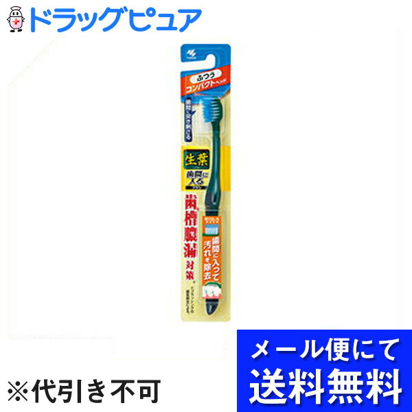 【3％OFFクーポン 5/9 20:00～5/16 01:59迄】【定形外郵便で送料無料】小林製薬株式会社　生葉 歯間に入るブラシ　コンパクトヘッド ふ..