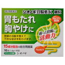 ■商品説明 「シオノギ胃腸薬K細粒」は、さまざまな胃腸の不快な症状にすぐれた効果を発揮するように、15種類の有効成分を配合したのみやすい細粒状の総合胃腸薬です。胃腸機能を調整するカルニチン塩化物と5種類の健胃生薬が、弱った胃の働きを高め、胃もたれ、食欲不振などに効果をあらわします。また、アカメガシワ末が腸の働きを整えます。医薬品。 【商品特徴】 ●アカメガシワ末が腸の働きを整えます。 ●葉緑素由来成分である銅クロロフィリンナトリウムが荒れた胃粘膜の修復を助けます。 ●でんぷん、たんぱく質、脂肪それぞれの消化酵素を配合しています。 ●4種類の制酸成分の組み合わせにより、胸やけや胃痛などの過酸症状を改善します。 ●配合している制酸剤はアルミニウムを含んでいません。(アルミニウムフリー) 【使用上の注意】 ■してはいけないこと (守らないと現在の症状が悪化したり、副作用がおこりやすくなります) 1.本剤を服用している間は、次の医薬品を服用しないで下さい 胃腸鎮痛鎮痙薬 2.授乳中の人は本剤を服用しないか、本剤を服用する場合は授乳を避けて下さい (母乳に移行して、乳児の脈が速くなることがあります) ■相談すること 1.次の人は服用前に医師または薬剤師にご相談下さい (1)医師の治療を受けている人 (2)妊婦または妊娠していると思われる人 (3)高齢者 (4)本人または家族がアレルギー体質の人 (5)薬によりアレルギー症状をおこしたことがある人 (6)次の症状のある人 排尿困難 (7)次の診断を受けた人 腎臓病、心臓病、緑内障 2.次の場合は、直ちに服用を中止し、この文書を持って医師または薬剤師にご相談下さい (1)服用後、次の症状があらわれた場合 【関係部位：症状】 皮ふ：発疹・発赤、かゆみ (2)2週間位服用しても症状がよくならない場合 3.次の症状があらわれることがあるので、このような症状の継続または増強が見られた場合には、服用を中止し、医師または薬剤師にご相談下さい 口のかわき、便秘、下痢 ■その他の注意 母乳が出にくくなることがあります 効能・効果 ○もたれ(胃もたれ)、胸つかえ、胃部・腹部膨満感、胃弱 ○食欲不振(食欲減退)、消化不良、消化促進、食べ過ぎ(過食) ○胸やけ、吐き気(むかつき、胃のむかつき、二日酔・悪酔のむかつき、嘔気、悪心)、嘔吐、飲み過ぎ(過飲) ○胃部不快感、げっぷ(おくび)、胃重、胃痛、胃酸過多 【用法・用量】 次の量を食後におのみください。 年齢　1回量　1日服用回数 成人(15才以上)・・・1包、3回 11才以上15才未満・・・2/3包、3回 8才以上11才未満・・・1/2包、3回 5才以上8才未満・・・1/3包、3回 5才未満・・・服用させないこと ●定められた用法・用量を厳守して下さい。 ●小児に服用させる場合には、保護者の指導監督のもとに服用させて下さい。 【成分・分量】 シオノギ胃腸薬K 細粒は、淡緑色と茶褐色の細粒状混合物です。味は、清涼感とやや塩味があり、3包(1.4g×3・成人1日量)中に次の成分を含有しています。 【成分　分量　はたらき】 カルニチン塩化物200mg 胃腸の働きを活発にします。 ケイヒ末300mg 健胃生薬の効果で、胃腸の働きを活発にし、胃もたれ、胃弱、食欲不振などの不快な症状を改善します。 チョウジ末50mg ゲンチアナ末50mg ガジュツ末50mg ニンジン末100mg アカメガシワ末300mg 腸の働きを整えます 銅クロロフィリンナトリウム45mg 荒れた胃粘膜の修復を助けます ビオヂアスターゼ60mg でんぷん、たんぱく質、脂肪の三大栄養素の消化を助けます。 プロザイム20mg リパーゼAP6　60mg 炭酸水素ナトリウム800mg 過剰な胃酸を中和し、胸やけ、むかつき、胃痛などの胃の不快な症状を改善します。 沈降炭酸カルシウム800mg 炭酸マグネシウム500mg ロートエキス3倍散(ロートエキスとして)90mg(30mg) 胃酸の分泌を抑え、痛みを和らげます 添加物として D-マンニトール、ケイ酸カルシウム、ヒドロキシプロピルセルロース、センブリ末、グリチルリチン酸、ハッカ油、l-メントール、バレイショデンプン、デキストリンを含有しています。 【保管および取扱い上の注意】 (1)直射日光の当らない湿気の少ない、涼しい所に保管して下さい。 (2)小児の手の届かない所に保管して下さい。 (3)他の容器に入れ替えないで下さい。(誤用の原因になったり、品質が変化します) (4)1包を分割した残りを使用する場合には、袋の口を折り返して保管し、2日以内に使用して下さい。 (5)使用期限をすぎた製品は、服用しないで下さい。広告文責：株式会社ドラッグピュア作成：201804ok神戸市北区鈴蘭台北町1丁目1-11-103TEL:0120-093-849販売元：塩野義製薬株式会社電話：大阪 06-6209-6948、東京 03-3406-8450受付時間 9:00-17:00(土、日、祝日を除く)区分：第2類医薬品文責：登録販売者　松田誠司 ■ 関連商品 塩野義製薬株式会社 　お取扱商品腹痛に