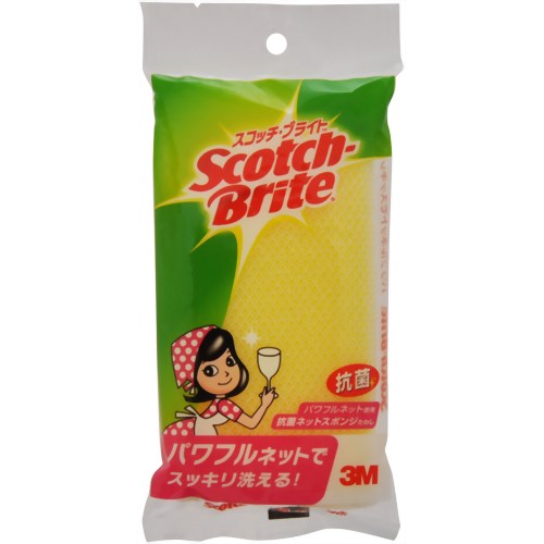 【本日楽天ポイント5倍相当】【送料無料】【P127】住友スリーエム株式会社3M キッチンスポンジ 抗菌ネットスポンジたわし＜パワフルネットでスッキリ洗える！＞【ドラッグピュア楽天市場店】【△】【▲1】【CPT】【□】