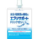 ■製品特徴 ◆水分・電解質をすばやく吸収 ◆発汗時・脱水時の水分補給に！ちょうどいい200g◆汗とともに体の中から水分と塩分などの電解質も同時に排出されています。その際に、水分だけでなく失われた電解質も補う必要があります。 エブリサポートドリンクゼリーは水分・電解質の補給に適しています。 ◆こんな時にオススメです ○熱中症、脱水症状のケアをしたい方に ○夏場、屋外や気温が高い環境で働く方に ○ペットボトル飲料では量が多い、飲みづらい等の方に ○ご高齢の方で、咀嚼、嚥下困難の方にはゼリータイプが適しています。 ■原材料 砂糖（国内製造）、食塩／ゲル化剤（増粘多糖類）、乳酸Na、香料、クエン酸、塩化K、グルタミン酸Na、塩化Mg、甘味料（スクラロース） ■栄養成分表示　200gあたり エネルギー・・・22kcal タンパク質・・・0g 脂質・・・0g 炭水化物・・・5.4g 食塩相当量・・・0.37g カリウム・・・180mg マグネシウム・・・4.2mg ■お召し上がり方 発汗の量を目安にお飲み下さい。 ※詳しくは、商品の説明書をお読みください。 【お問い合わせ先】 こちらの商品につきましては、当店(ドラッグピュア）または下記へお願いします。 日本薬剤株式会社 電話：076-424-2239(代) 広告文責：株式会社ドラッグピュア 作成：201607SN,201806SN 神戸市北区鈴蘭台北町1丁目1-11-103 TEL:0120-093-849 製造販売：日本薬剤株式会社 区分：食品・日本製 ■ 関連商品 日本薬剤　お取り扱い商品 エブリサポートドリンク　シリーズ 水分電解質補給　関連商品