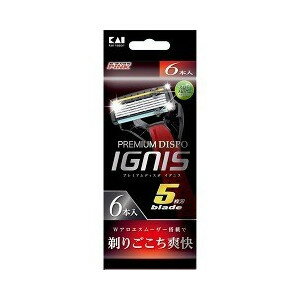 【本日楽天ポイント5倍相当】【送料無料】貝印カミソリ株式会社PREMIUM DISPO IGNIS 5枚刃 ( 6本入 )【ドラッグピュア楽天市場店】【△】【▲2】【CPT】