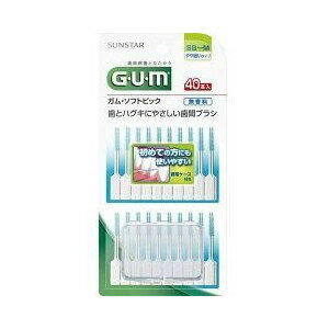 【本日楽天ポイント5倍相当】【送料無料】【P1222】サンスター株式会社ガム(G・U・M) ソフトピック無香料 SS〜M やや細いタイプ ( 40本入 )＜歯とハグキにやさしい歯間ブラシ＞【ドラッグピュア楽天市場店】【△】