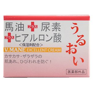 お馬油+尿素+ヒアルロン酸配合で、肌の荒れ、ひびわれを防ぎ、しっとりなめらかに整えます。医薬部外品。 使用方法 ・ひじ、ひざ、くるぶし、かかとなどの角質化した部分に。 ・水仕事後の指先やあれる部分に。 ・お年寄りの全身のカサカサ肌のケアに。 ・入浴後の清潔なお肌に全身マッサージケアとして。 使用上の注意 ・お肌に合わないときや次のような場合にはご使用をおやめください。 そのまま使用を続けますと、症状を悪化させる場合がありますので、皮膚科専門医にご相談されることをお勧めします。 (1)使用中又は使用後、赤み・かゆみ・はれ・刺激等の異常があらわれた場合。 (2)使用後の肌に直射日光が当たって、上記のような症状があらわれた場合。 ・眼に入った時は、ただちに洗い流してください。 ・傷やはれもの、しっしん等、異常のある部分には使用しないでください。 保管及び取扱い上の注意 ・使用後は必ずしっかりフタを締めてください。 ・乳幼児の手の届かないところに保管してください。 ・極端に高温又は低温の場所、直射日光の当たる場所には保管しないでください。 備考 ・内容量：70g 【お問い合わせ先】 こちらの商品につきましての質問や相談につきましては、 当店（ドラッグピュア）または下記へお願いします。 リバテープ製薬株式会社 熊本県菊池市七城町蘇崎1039-5 TEL：0120-199-189　お客様相談室 受付時間：9：00〜17：00（年末年始・夏季休暇を除く） 広告文責：株式会社ドラッグピュア 作成：201809MK 神戸市北区鈴蘭台北町1丁目1-11-103 TEL:0120-093-849 製造・販売元：リバテープ製薬株式会社 区分：医薬部外品/日本製 ■ 関連商品 リバテープ製薬株式会社 お取扱い商品 馬油 関連用品