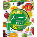 【おいしいフルーツ青汁の商品詳細】●国産大麦若葉に96種※の野菜や果物と乳酸菌200億個を加えました。※75種の植物発酵エキス+21種の野菜●飲みやすいフルーツ味です。【召し上がり方】・1日に1包(3g)を目安に、80&#12316;100mL程度の水又は牛乳等の飲み物によく混ぜてお召し上がりください。・市販のシェイカーを使いますとよく混ざります。・粉末のままお召し上がりいただくと、のどに詰まる恐れがございます。必ず水又は飲料に混ぜてお召し上がりください。【原材料】大麦若葉末、マルトデキストリン、難消化性デキストリン、植物醗酵エキス末【栄養成分】(1包(3g)当たり)熱量・・・10.95kcaLタンパク質・・・0.23g脂質・・・0.04g炭水化物・・・2.42g食塩相当量・・・0.003g乳酸菌EC-12・・・200億個植物醗酵エキス末・・・20mg◆おいしいフルーツ青汁【お問い合わせ先】こちらの商品につきましての質問や相談につきましては、当店（ドラッグピュア）または下記へお願いします。株式会社ユーア〒208-0023 東京都武蔵村山市伊奈平1-51-2TEL.042-531-1010(代表)　FAX.042-531-1140広告文責：株式会社ドラッグピュア作成：201811MK神戸市北区鈴蘭台北町1丁目1-11-103TEL:0120-093-849製造販売：株式会社ユーア区分：健康食品 ■ 関連商品株式会社ユーア お取扱い商品青汁シリーズ