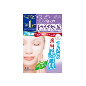 【本日楽天ポイント5倍相当】【送料無料】コーセーコスメポート薬用クリアターン ホワイト マスク(トラネキサム酸)5回分【医薬部外品】【ドラッグピュア楽天市場店】【RCP】【△】【CPT】【□】