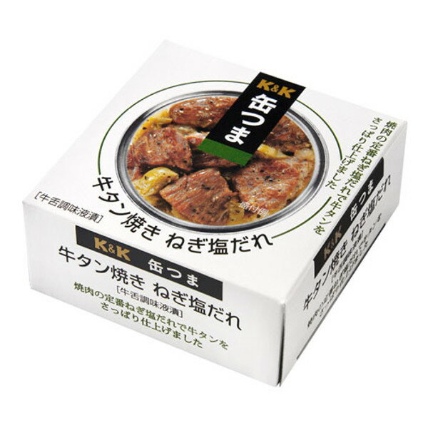 【本日楽天ポイント5倍相当!!】【送料無料】国分株式会社　K&K 缶つま　牛タン焼き ねぎ塩だれ 60g 入×6缶セット【ドラッグピュア楽天市場店】【RCP】【△】