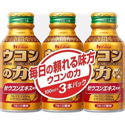 【本日楽天ポイント5倍相当】【送料無料】ハウスウェルネスフーズ株式会社ウコンの力 ドリンク（100mlX3本）＜毎日元気に乾杯！＞【ドラッグピュア楽天市場店】【△】【CPT】