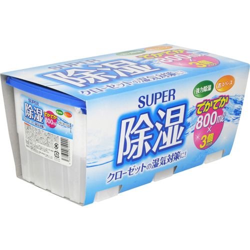 紀陽除虫菊株式会社アドグッド 除湿剤 大容量（800mL×3コパック）＜クローゼットの除湿対策！＞