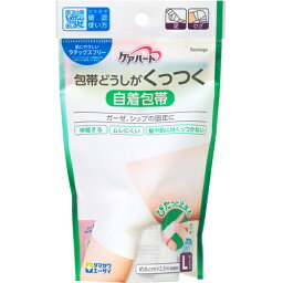 【本日楽天ポイント5倍相当】玉川衛材株式会社ケアハート 包帯どうしがくっつく 自着包帯 Lサイズ（1コ入）＜ガーゼ、シップの固定に＞