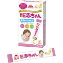 ■E赤ちゃん スティックタイプ(13g×10本入) 【商品説明】 ●牛乳たんぱく質を消化吸収の良いペプチドにし、ミルクのアレルゲン性に配慮したミルクです(但し、ミルクアレルギー疾患用ではありません)。 ●お出かけに便利なスティックタイプです。1本で100mlの調乳が簡単にできます。 ●0ヵ月から 【原材料】 乳糖、調整脂肪（パーム油、パーム核油、ヒマワリ油、サフラワー油、エゴマ油）、乳清たんぱく質消化物、デキストリン、カゼイン消化物、乳糖分解液（ラクチュロース）、ガラクトオリゴ糖液糖、ラフィノース、精製魚油、アラキドン酸含有油、L-カルニチン、レシチン（大豆由来）、炭酸カルシウム、塩化マグネシウム、塩化カルシウム、塩化カリウム、ビタミンC、リン酸三カルシウム、炭酸ナトリウム、リン酸水素二カリウム、ラクトフェリン消化物、コレステロール、炭酸カリウム、ピロリン酸第二鉄、ビタミンE、タウリン、硫酸亜鉛、シチジル酸ナトリウム、ビタミンD3、パントテン酸カルシウム、ニコチン酸アミド、イノシトール、ウリジル酸ナトリウム、ビタミンA、硫酸銅、5'-アデニル酸、イノシン酸ナトリウム、グアニル酸ナトリウム、ビタミンB1、ビタミンB2、ビタミンB6、葉酸、βーカロテン、ビオチン、ビタミンB12 【栄養成分】(100g当たり) 熱量(kcaL)・・・512 たんぱく質(g)・・・11.0(当量) 脂質(g)・・・27.0 調整脂肪(g)・・・26.9 炭水化物(g)・・・57.0 乳糖(g)・・・45.5 可溶性多糖類(g)・・・10.2 難消化性オリゴ糖(g)・・・1.30 灰分(g)・・・2.3 水分(g)・・・2.7 ビタミンA(μg)・・・410 ビタミンB1(mg)・・・0.35 ビタミンB2(mg)・・・0.7 ビタミンB6(mg)・・・0.3 ビタミンB12(μg)・・・1.2 ビタミンC(mg)・・・60 ビタミンD(μg)・・・6.5 ビタミンE(mg)・・・10 ビタミンK(μg)・・・25 リノール酸(g)・・・3.0 α-リノレン酸(g)・・・0.4 アラキドン酸(ARA)(mg)・・・35 ドコサヘキサエン酸(DHA)(mg)・・・70 ナイアシン(mg)・・・3.5 葉酸(μg)・・・100 イノシトール(mg)・・・60 パントテン酸(mg)・・・4 β-カロテン(μg)・・・45 ビオチン(μg)・・・(4.5) コリン(mg)・・・80 カルニチン(mg)・・・12 ラクトフェリン(mg)・・・50(消化物) シスチン(mg)・・・200 タウリン(mg)・・・20 リン脂質(mg)・・・850 スフィンゴミエリン(mg)・・・50 コレステロール(mg)・・・46 ヌクレオチド(mg)・・・8 ラクチュロース(mg)・・・300 ラフィノース(mg)・・・500 ガラクトオリゴ糖(mg)・・・500 カルシウム(mg)・・・380 リン(mg)・・・210 ナトリウム(mg)・・・140 カリウム(mg)・・・495 塩素(mg)・・・310 マグネシウム(mg)・・・45 鉄(mg)・・・6 銅(mg)・・・0.32 亜鉛(mg)・・・3 マンガン(μg)・・・24 ヨウ素(μg)・・・(20) 【アレルギー物質】 乳成分、大豆 ※原材料中に使用されているアレルゲン(27品目中)を表示しております。 【注意事項】 ・高温・直射日光を避け常温で保存してください 【お問い合わせ先】 こちらの商品につきましての質問や相談につきましては、 当店(ドラッグピュア）または下記へお願いします。 森永乳業株式会社 お客様相談室 住所：東京都港区芝5-33-1 TEL:0120-303-633 受付時間：9:00-17:00（祝日・日曜日・年末年始を除く） 広告文責：株式会社ドラッグピュア 作成：201903ok 住所：神戸市北区鈴蘭台北町1丁目1-11-103 TEL:0120-093-849 製造・販売：森永乳業株式会社 区分：食品・日本製 ■ 関連商品 森永乳業株式会社　お取扱い商品 ベビー用品 関連用品 粉ミルク シリーズ チルミルシリーズ 大満足ごはんシリーズ やさいジュレシリーズ