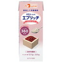 ■製品特徴 ●エプリッチゼリーは美味しく、簡単にエネルギー、たんぱく質が補給できるゼリーです。 ※MCT…中鎖脂肪酸油（Medium Chain Triglyceride）のこと。一般的な油を構成している脂肪酸（長鎖脂肪酸）に比べ、迅速にエネルギーになります。 ◆こんな方におすすめします ●十分に食事が摂れない方 ●ゼリー状のものが食べやすい方 ●甘いタイプは、デザートとして栄養補給したいとき ●甘くないタイプ（とうふ風味）は、食事として栄養補給したいとき ●やわらかく、なめらかなゼリー物性です 冷やし固めた状態のゼリーは、学会分類2013（食事）※コード 1j 相当です。 ※「日本摂食嚥下リハ会誌17（3）:255-267,2013」または 日本摂食嚥下リハ学会 HP ホームページ 『嚥下調整食学会分類2013』を必ずご参照ください。 ※参考）栢下淳・藤島一郎　編著：嚥下調整食学会分類2013に基づく市販食品 300 ■ご使用方法 ●1/3、1/2の切り分け方 パックの側面に1/3、1/2カットの目印が入っています。 1回で食べきれない場合は、数回に分けて食べたり、給食としてお出しする場合は、毎食ごとに味を変えて提供することができます。 ※目印は、紙パックごと切らずに、ゼリーを出してから、ものさし代わりに使用してください。 ■原材料名 ●甘いタイプ（12種類） 脱脂粉乳（国内製造、外国製造）、砂糖、粉飴、植物油脂、ゼラチン、中鎖脂肪酸油、デキストリン／カゼインNa、加工デンプン、乳化剤、安定剤（カラギナン）、pH調整剤、香料、着色料（プレーンには含まれません） ●甘くないタイプ（とうふ風味） 豆乳（大豆を含む、国内製造）、植物油脂、デキストリン、難消化性デキストリン、ゼラチン、中鎖脂肪酸油／カゼインNa（乳由来）、グルコン酸カルシウム、乳化剤、安定剤（カラギナン）、pH調整剤、グルコン酸亜鉛、ビタミンE、グルコン酸銅 ◆アレルギー(特定原材料等27品目) ●甘いタイプ（12種類） 乳成分、ゼラチン ●甘くないタイプ（とうふ風味） 乳成分、大豆、ゼラチン ■栄養成分表示 ■賞味期限 製造後6ヶ月 ■使用上の注意 ◆保存方法 直射日光を避け、なるべく5〜25℃の温度が一定した場所に保存してください。 ◆使用上の注意 必ず半日（約12時間）以上、冷蔵庫（2〜10℃）で冷やし固めてから開封してください。 1.夏期などは品温により内容物がゆるくなる場合がありますので、容器ごと冷やす場合、より長時間の冷蔵を必要とします。冷蔵方法が適切でない場合は、固まり具合が不十分になります。 2.型を使用する場合は60℃程度の湯煎で加熱して溶かした後、冷やすとまた固まります。別の容器に入れて、お好きな形が手軽に作れます。 3.加熱すると溶けますので、冷たいままお召し上がりください。 4.医師・栄養士等の指導にしたがってご使用ください。 5.開封後は必ず冷蔵庫に保管し、当日中にお召し上がりください。 6.製品により、少量の離水や容器のつなぎ目に沿って色が濃くなる場合がありますが、品質には問題ありません。 7.容器に漏れや膨張等があるものや、開封時に異臭等の異常があるものは使用しないでください。 ◆栄養機能食品（亜鉛・銅） ※甘くないタイプ（とうふ風味）のみ ●亜鉛は、味覚を正常に保つのに必要な栄養素です。 ●亜鉛は、皮膚や粘膜の健康維持を助ける栄養素です。 ●亜鉛は、たんぱく質・核酸の代謝に関与して、健康の維持に役立つ栄養素です。 ●銅は、赤血球の形成を助ける栄養素です。 ●銅は、多くの体内酵素の正常な働きと骨の形成を助ける栄養素です。 〇1日あたり1本（207g）を目安に摂取してください。 〇1日あたりの摂取目安量に含まれる当該栄養素成分の量の栄養素等表示基準値 （18歳以上、基準熱量2,200kcal）に占める割合：亜鉛52%、銅44% [注意事項] ●本品は多量摂取により疾病が治癒したり、より健康が増進するものではありません。1日の摂取目安量を守ってください。 ●亜鉛の摂り過ぎは、銅の吸収を阻害するおそれがありますので、過剰摂取にならないよう注意してください。 ●乳幼児・小児は本品の摂取を避けてください。 ●食生活は、主食、主菜、副菜を基本に食事のバランスを。 ●本品は特定保健用食品と異なり、消費者庁長官による個別の審査を受けたものではありません。 【お問い合わせ先】 こちらの商品につきましては当店(ドラッグピュア)または下記へお願いします。 株式会社フードケア 電話：042-700-0555 受付時間：月-金　8：30-17：00 広告文責：株式会社ドラッグピュア 作成：201908SN 神戸市北区鈴蘭台北町1丁目1-11-103 TEL:0120-093-849 製造販売：株式会社フードケア 区分：栄養補助食品・日本製 ■ 関連商品■ フードケア　お取扱い商品 エプリッチ　シリーズ エプリッチゼリー　シリーズ