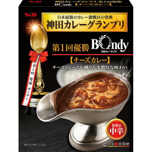 【本日楽天ポイント5倍相当】エスビー食品株式会社神田カレーグランプリ 欧風カレーボンディ チーズカレー お店の中辛 180g×5個セット【ドラッグピュア楽天市場店】【RCP】【■■）