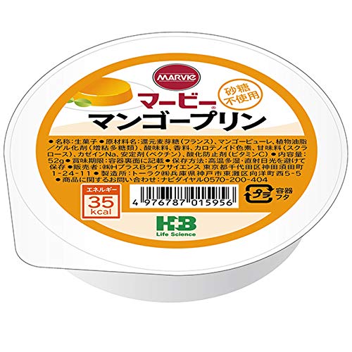 【本日楽天ポイント5倍相当】【送料無料】株式会社ハーバー研究所(HABA)　マービー　カップデザート　マンゴープリン　52g×24個セット【ドラッグピュア楽天市場店】【RCP】(旧JAN：4976787015956)【△】