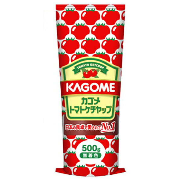 ■製品特徴カゴメトマトケチャップは明治の創業以来の伝統を受け継いだ製法で作られています。 カゴメトマトケチャップは、トマト・糖類・お酢・食塩・たまねぎ・香辛料だけでつくられています。着色料、保存料は使用していません。カゴメトマトケチャップはトマトがちがいます。いつも食べているトマトとはちがうカゴメが選んだケチャップ用のトマト。夏の畑で真っ赤に完熟させてから使用しています。■内容量500ml■原材料トマト、糖類（砂糖・ぶどう糖果糖液糖、ぶどう糖）、醸造酢、食塩、たまねぎ、香辛料■栄養成分表示100gあたり：エネルギー：118kcal、 たんぱく質：1.6g、 脂質：0g、 炭水化物：27.9g、 食塩相当量：3.3g、カリウム：430mg、リコピン：18mg■使用方法料理の味付けや調味料としてお使いください■注意事項高温・直射日光をさけて常温で保存してください。開封後は口部を清潔に。ふたをしっかり閉め、必ず冷蔵庫で保存し、なるべくお早めにご使用ください。【お問い合わせ先】こちらの商品につきましての質問や相談は、当店(ドラッグピュア）または下記へお願いします。カゴメ 株式会社〒103-8461 東京都中央区日本橋浜町3-21-1電話：0120-401-8319:00 - 17:00（土日祝日除く）広告文責：株式会社ドラッグピュア作成：201908YK神戸市北区鈴蘭台北町1丁目1-11-103TEL:0120-093-849製造販売：カゴメ 株式会社区分：食品・日本文責：登録販売者 松田誠司■ 関連商品ケチャップ関連商品カゴメ 株式会社お取り扱い商品