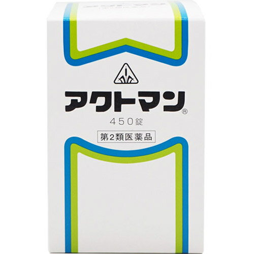 アレルギー体質と言われた人は、ニキビが出来たり食べ物によって皮膚がかゆくなったり寒さによって蕁麻疹が出たり、時計のバンドでかぶれたり湿疹が次々と出来て治らないでいます。このような体質の人は身体のいろんな所でアレルギー反応を起こし、体内の臓器に負担をかけ、結構が悪くなって皮膚に炎症を起こしてしまいます。　アクトマン中のオウレン・オウゴン・オウバク・サンシン・サイコは皮膚病の原因となる内臓機能の乱れを整えて皮膚の炎症を鎮めトウキ・シャクヤク・センキュウ・ジオウは血行を良くして皮膚の病状回復を促しカンゾウはアレルギー症状を抑えるように働きます。【効能・効果】アレルギー性体質のものの次の諸症：にきび、湿疹、皮膚炎、蕁麻疹、皮膚掻痒症、鼻血皮膚掻痒症とは皮膚が痒い状態を示します。【用法・用量】次の量を随時、コップ半分以上のぬるま湯にて服用して下さい。「随時服用」とは、食前・食間(食後2〜3時間)・食後のいつ服用してもよいことを指しますが、胃腸の弱い方は食後の服用がよいでしょう。大人　　 　　　　5錠12〜15歳未満　3〜4錠7〜12歳未満　 2〜3錠5〜7歳未満　　1〜2錠これを1回量とし、1日3回服用すること。【！用法・用量に関連する注意！】(1)用法・用量を厳守すること(2)小児に服用させる場合には、保護者の指導監督のもとに服用させること。【剤型】錠剤・本剤は淡肌色のフィルムコート錠で、その内容物は特異なにおいを有し、味は、苦い素錠です。【成分・分量】（本剤15錠(3.225g)中）オウゴン…1g　　　サンシシ…0.5gオウバク…0.01g　 ジオウ…1.5g&lt;br。オウレン…0.01g　 シャクヤク…1.5gカンゾウ0.25g　　 センキュウ…1.5gサイコ…3g　　　　トウキ…1.5gオウゴン末…0.7g　オウレン末…0.1gオウバク末…0.7g　サンシシ末…0.5g・添加物として黄色5号、酸化チタン、ヒドロキシプロピルセルロース、ヒドロキシプロピルメチルセルロース2910を含有する。・本剤は天然の生薬を原料としていますので、内容物の色調は多少異なることがありますが、効果に変わり有りません【！使用上の注意！】1，次の人は服用前に医師又は薬剤師に相談すること。(1)医師の治療を受けている人(2)妊婦又は妊娠していると思われる人(3)胃腸が弱く下痢しやすい人(4)高齢者2，次の場合は直ちに服用を中止し、商品添付文書を持って医師又は薬剤師に相談すること。(1)服用後、次の症状があらわれた場合関係部位：症状消化器：悪心・嘔吐、食欲不振、胃部不快感、腹痛(2)1ヶ月位(鼻血に服用する場合には5〜6回)服用しても症状がよくならない場合3，次の症状があらわれることがあるので、このような症状の継続又は増強が見られた場合には服用を中止し、医師又は薬剤師に相談すること。下痢4，他の医薬品などを併用する場合には、含有成分の重複に注意する必要があるので、医師又は薬剤師に相談すること【！保管及び取り扱い上の注意！】(1)直射日光の当たらない湿気の少ない涼しい所に保管すること。(2)小児の手の届かない所に保管すること。(3)他の容器に入れ替えないこと。(誤用の原因になったり品質が変わる。)(4)錠剤に水分が付くと、表面のフィルムコートが溶けることがありますので、誤って水滴をおとしたり、ぬれた手で触れないようにして下さい。広告文責：株式会社ドラッグピュア神戸市北区鈴蘭台北町1丁目1-11-103TEL:0120-093-849区分：第2類医薬品文責：登録販売者　松田誠司■ 関連商品【原料へのこだわり】ドラッグピュアの栄養補助食品(旧・山之内製薬。研究・開発)サンウエルの栄養補助食品日水製薬＜十全大補湯シロップ製剤＞補全S【第2類医薬品】林原＜感光素製剤＞ルミンA-100γ【第3類医薬品】建林松鶴堂お取り扱い商品剤盛堂薬品・ホノミ漢方お取り扱い商品一元の漢方製剤お取り扱い商品林原＜感光素クリーム＞ピオクリーン【医薬部外品】内外薬品ダイアフラジン軟膏【第2類医薬品】＜売れ筋！＞内外薬品ダイアフラジンA軟膏【第3類医薬品】＜売れ筋！＞剤盛堂薬品赤色ワグラス軟膏【第3類医薬品】剤盛堂薬品黄色ワグラス軟膏S【第2類医薬品】アレルギー体質と言われた人は、ニキビが出来たり食べ物によって皮膚がかゆくなったり寒さによって蕁麻疹が出たり、時計のバンドでかぶれたり湿疹が次々と出来て治らないでいます。このような体質の人は身体のいろんな所でアレルギー反応を起こし、体内の臓器に負担をかけ、結構が悪くなって皮膚に炎症を起こしてしまいます。　アクトマン中のオウレン・オウゴン・オウバク・サンシン・サイコは皮膚病の原因となる内臓機能の乱れを整えて皮膚の炎症を鎮めトウキ・シャクヤク・センキュウ・ジオウは血行を良くして皮膚の病状回復を促しカンゾウはアレルギー症状を抑えるように働きます。