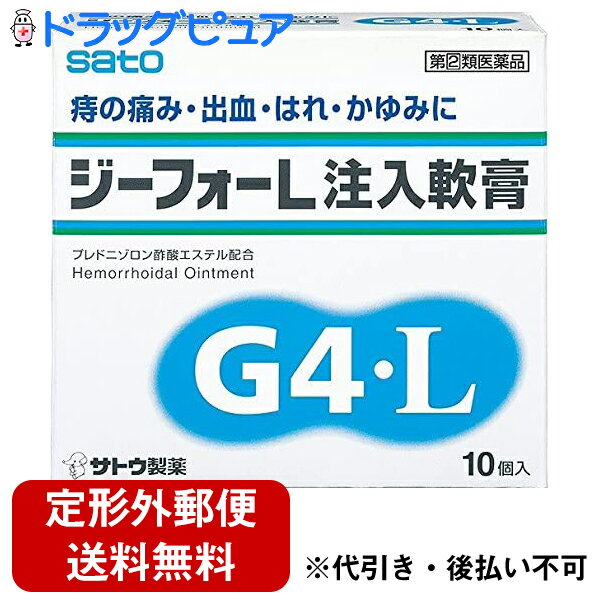 【第2類医薬品】【本日楽天ポイント5倍相当】【定形外郵便で送料無料】佐藤製薬ジーフォーL注入軟膏　10個入【RCP】