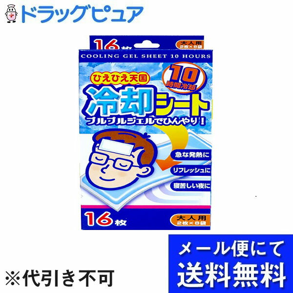 【本日楽天ポイント5倍相当】【813TP】【メール便で送料無料 ※定形外発送の場合あり】白金製薬株式会社ひえひえ天国10時間おとな用 16枚【開封メール便】(この商品は箱を開封してお送りします)【MH処理813】 1