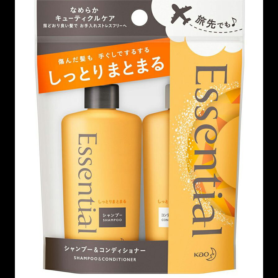 【本日楽天ポイント5倍相当】花王株式会社　エッセンシャルしっとりまとまるミニセット【ご注文後のキャンセルはできません】【ドラッグピュア楽天市場店】【RCP】【北海道・沖縄は別途送料必要】【CPT】