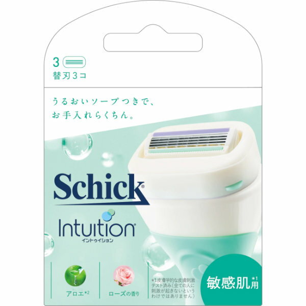 シック・ジャパン株式会社シック イントゥイション 敏感肌用 替刃 3個【ドラッグピュア楽天市場店】【RCP】【CPT】