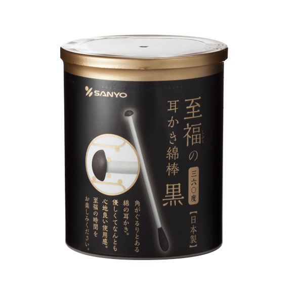 株式会社山洋黒い至福の360°耳かき綿棒 100本【ドラッグピュア楽天市場店】【RCP】