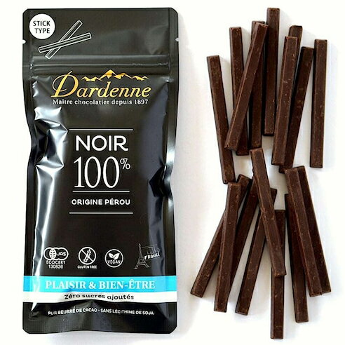 CACAOMONO(カカオもの)　ダーデン 有機アガベチョコレート ダーク 100% 55g＜フランス製＞(この商品は注文後のキャンセルができません)
