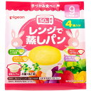 ■製品特徴 水とレンジでかんたん！4種類の味が楽しめる、蒸しパンです。 野菜や果物などの素材を使い、甘さひかえめに仕上げました。 9ヵ月頃からの赤ちゃんの朝ごはんやおやつにぴったり♪ ●お子さまに与えたい素材を使用 　お子様に与えたい野菜や果物などの素材を使ったおいしい蒸しパンです。 ●甘さひかえめ 　甘さひかえめなので素材の味が楽しめます。 ●レンジでかんたん 　水を入れてまぜてレンジでチン！ 　約50秒（600Wの場合）でふんわり蒸しパンのできあがりです。 　水の他に牛乳・ミルク・野菜ジュースでも作れます。 　牛乳・ミルク・野菜ジュースの調理目安は約40秒（600Wの場合）です。 ●取っ手付きのカップ 　取っ手付きのカップで、レンジで温めた後にも持ちやすく、 　手で切れるのでお皿に出してお子さまにとりわけやすいです。 ■召し上がり方 (1)本品1袋と牛乳または水15mL(計量スプーン大さじ1杯)を付属のカップに入れます。 ※育児用ミルクで作る場合は、ミルクに表示されている「ミルクの溶かし方」に従って作り、人肌程度に冷ましてからお使いください。 ※熱した牛乳・熱湯は使用しないでください。 (2)ハシ2本で円を描くように30回程度混ぜます。粉・ダマが多少あってもOK。 ※混ぜすぎると粘りが出て、蒸しパンの食感が悪くなります。 (3)電子レンジで加熱します。(ラップは不要) ※加熱が終わると、ふくらみがややしぼみます。 ★冷ますとき ・ 乾燥しないようカップごとラップに包んで冷ましてください。 ★加熱時間の目安(1コ分) ・ 牛乳・ミルクで作る・・・500W：40秒、600W：60秒 水で作る・・・500W：40秒、600W：50秒 ★正確に15mLはかる ・ 計量スプーン大さじ(15mL)にこぼれない程度に盛り上がった状態まで入れましょう。 ★取り出し方 ・ 人肌程度に冷ました後、カップの左右の取っ手を上下に破くように切ると、蒸しパンを取り出せます。 ★お子さまへの与え方 ・ 蒸しパンが熱くないことを確認し、適当な大きさにちぎって湯冷ましや麦茶等と一緒に与えてください。 ・ 飲み込みが上手にできない場合は牛乳やミルクなどに浸して与えてください。 ■保存方法 ・ 高温、多湿、直射日光を避け、常温で保管してください。 ■原材料 【りんご&さつまいも】 小麦でん粉（国内製造）、砂糖、粉末油脂（植物油脂、コーンシロップ）、小麦粉、脱脂粉乳 、マルトデキストリン、卵黄粉末（卵を含む）、さつまいも粉末、りんご果汁粉末、卵白粉末、食物繊維／加工でん粉、膨張剤、増粘剤（グァー）、カゼインナトリウム、乳化剤（大豆由来）、香料、酸化防止剤（ビタミンC、ビタミンE） 【さつまいも&かぼちゃ】 小麦でん粉（国内製造）、粉末油脂（植物油脂、コーンシロップ）、砂糖、小麦粉、脱脂粉乳、野菜粉末（さつまいも、かぼちゃ）、マルトデキストリン、卵黄粉末（卵を含む）、乳等を主要原料とする食品、卵白粉末、食物繊維／加工でん粉、膨張剤、増粘剤（グァー）、カゼインナトリウム、乳化剤（大豆由来）、酸化防止剤（ビタミンE） 【ほうれん草&小松菜】 砂糖（国内製造）、小麦でん粉、粉末油脂（植物油脂、コーンシロップ）、小麦粉、脱脂粉乳、野菜粉末（グリンピース、ほうれん草、小松菜）、マルトデキストリン、卵黄粉末（卵を含む）、卵白粉末、食物繊維、食塩／加工でん粉、膨張剤、増粘剤（グァー）、カゼインナトリウム、乳化剤（大豆由来）、酸化防止剤（ビタミンE） 【かぼちゃ&にんじん】 小麦でん粉（国内製造）、粉末油脂（植物油脂、コーンシロップ）、砂糖、小麦粉、野菜粉末（かぼちゃ、にんじん）、脱脂粉乳、卵黄粉末（卵を含む）、マルトデキストリン、卵白粉末、食物繊維／加工でん粉、膨張剤、増粘剤（グァー）、カゼインナトリウム、乳化剤（大豆由来）、酸化防止剤（ビタミンE） ◆原材料に含まれるアレルギー物質(28品目中) (さつまいも&かぼちゃ・ほうれん草&小松菜・かぼちゃ&にんじん):小麦・卵・乳成分・大豆 (りんご&さつまいも): 小麦・卵・乳成分・大豆・りんご ■注意事項 ・ カップが空の状態では絶対に加熱しないでください。 ・ 思わぬ事故を防ぐため、お子様がカップをかじったり、カップの切れ端が誤ってお子様の口に入らないようにご注意ください。 ・ 小さなお子さまは、必ず大人の方と一緒にお作りください。 ・ 1度使用したカップは繰り返し使用しないでください。 ・ 開封した個包装は一度に使い切ってください。 ・ 食べ残しや作りおきは与えないでください。 ・ 開封後、未使用のカップにほこりなどが入らないよう保管してください。 ・ 加熱しすぎは、発火やぱさついたり固くなる原因となります。 ・ 電子レンジの機種により加熱時間が多少異なります。 ・ 電子レンジのオート(自動)機能や700W以上での調理はおやめください。 ・ 1コずつ加熱してください。 【お問い合わせ先】 こちらの商品につきましての質問や相談につきましては、 当店(ドラッグピュア）または下記へお願いします。 ピジョン株式会社 電話:0120-741-887 受付時間：9：00〜17:00(土・日・祝を除く) 広告文責：株式会社ドラッグピュア 作成：202210SN 住所：神戸市北区鈴蘭台北町1丁目1-11-103 TEL:0120-093-849 製造：販売元：ピジョン株式会社 区分：食品・日本製 ■ 関連商品 ピジョン お取扱い商品 レンジで蒸しパン