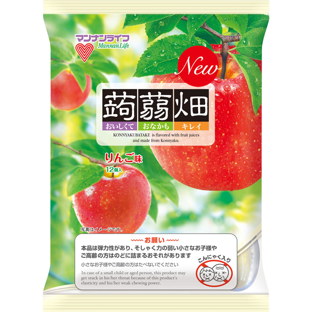 株式会社マンナンライフ　蒟蒻畑りんご味　25g×12個入＜国産こんにゃく粉100％使用＞（こんにゃくばたけ）(この商品は注文後のキャンセルができません)【ドラッグピュア楽天市場店】【RCP】【北海道・沖縄は別途送料必要】